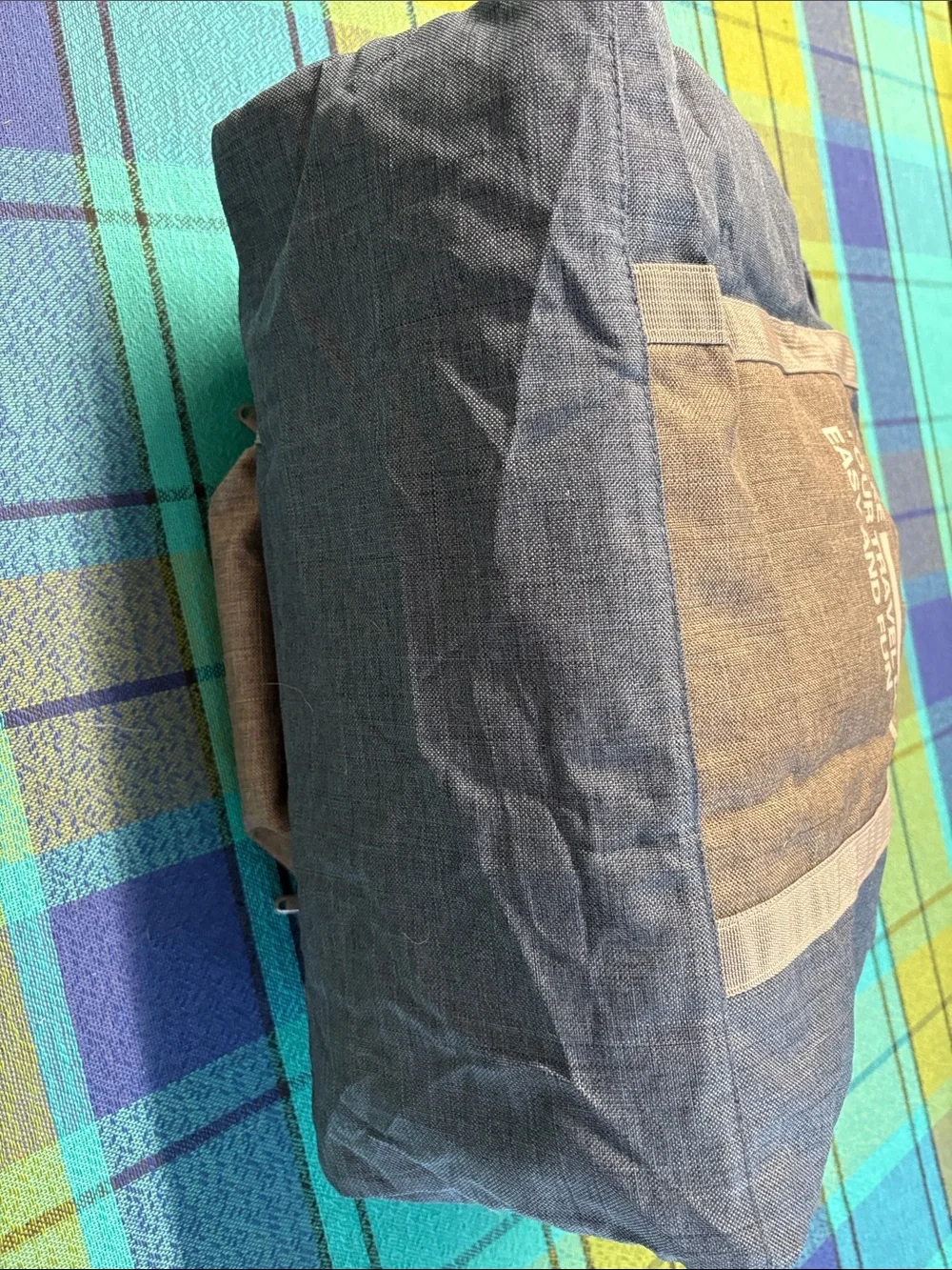 Travel duffel bag, folds into small pack